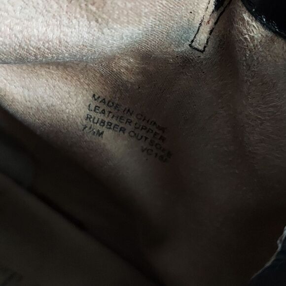 Michael Kors Jet Set 6 Gretchen Black Leather Ankle Boots 7.5 - Picture 10 of 11